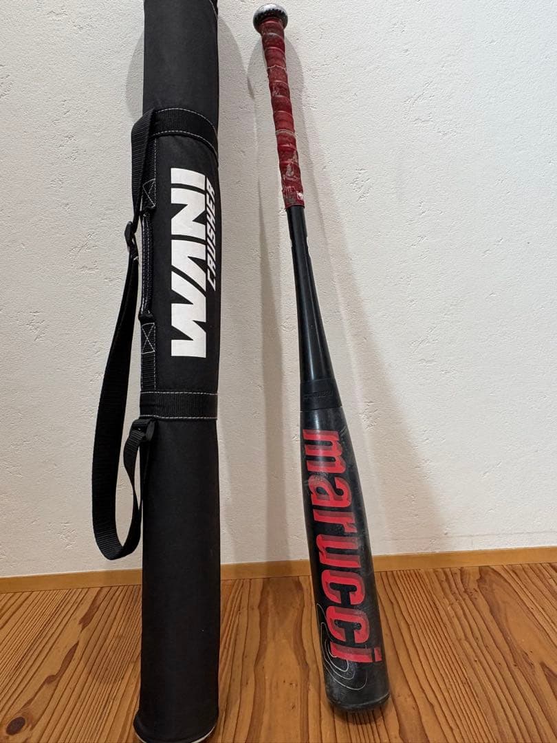 marucci ワニクラッシャー【赤ワニ】軟式バット 80cm ケース付き