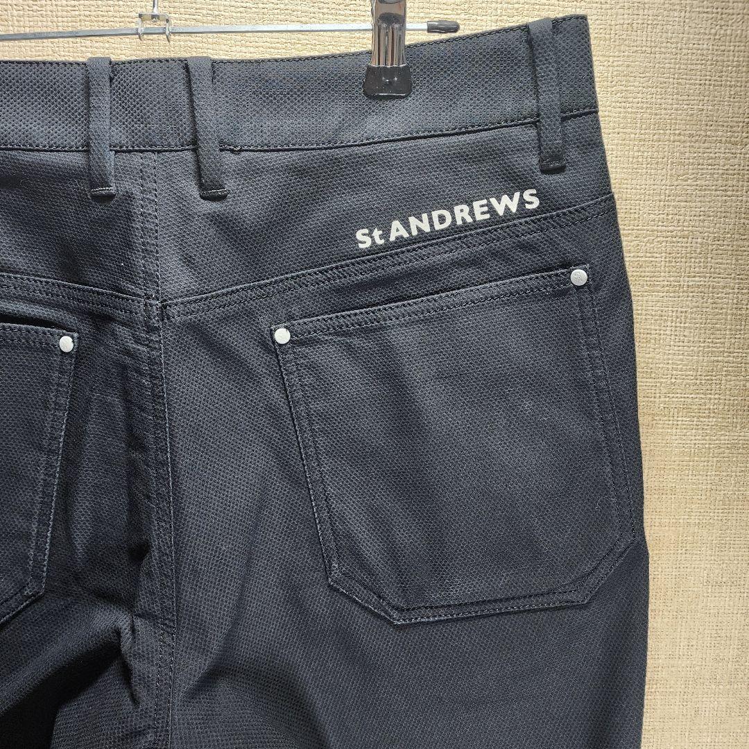 【美品】セントアンドリュース　ゴルフパンツ ブラック　Mサイズ