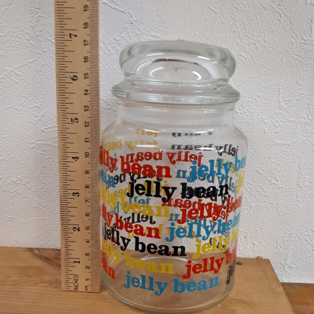 ミッドセンチュリー　アンティーク　jellybean 瓶　容器　保存容器