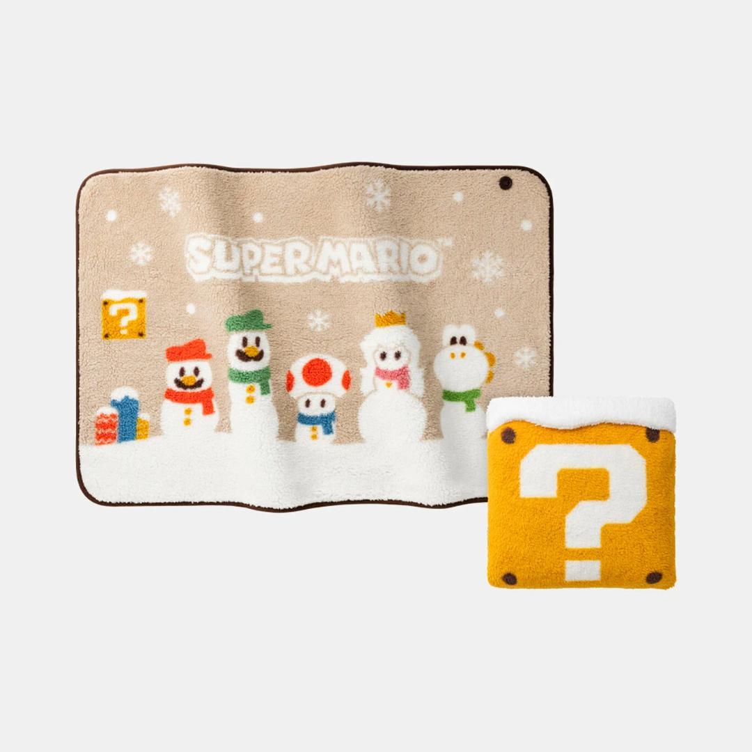 クッションブランケット　スーパーマリオウィンターコレクション　Nintendo