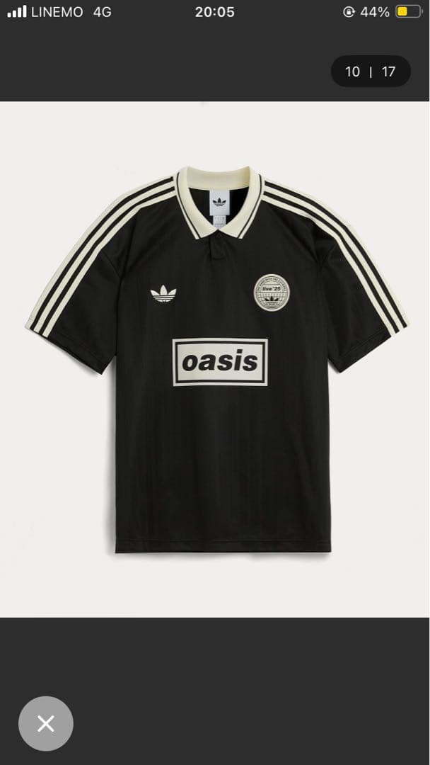 adidas oasis フットボールシャツ XLサイズ　サッカーシャツ