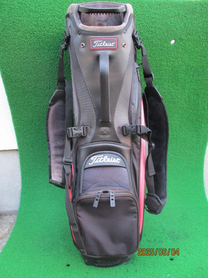 Titleist スタンド式ゴルフバッグ ブラック リュック式