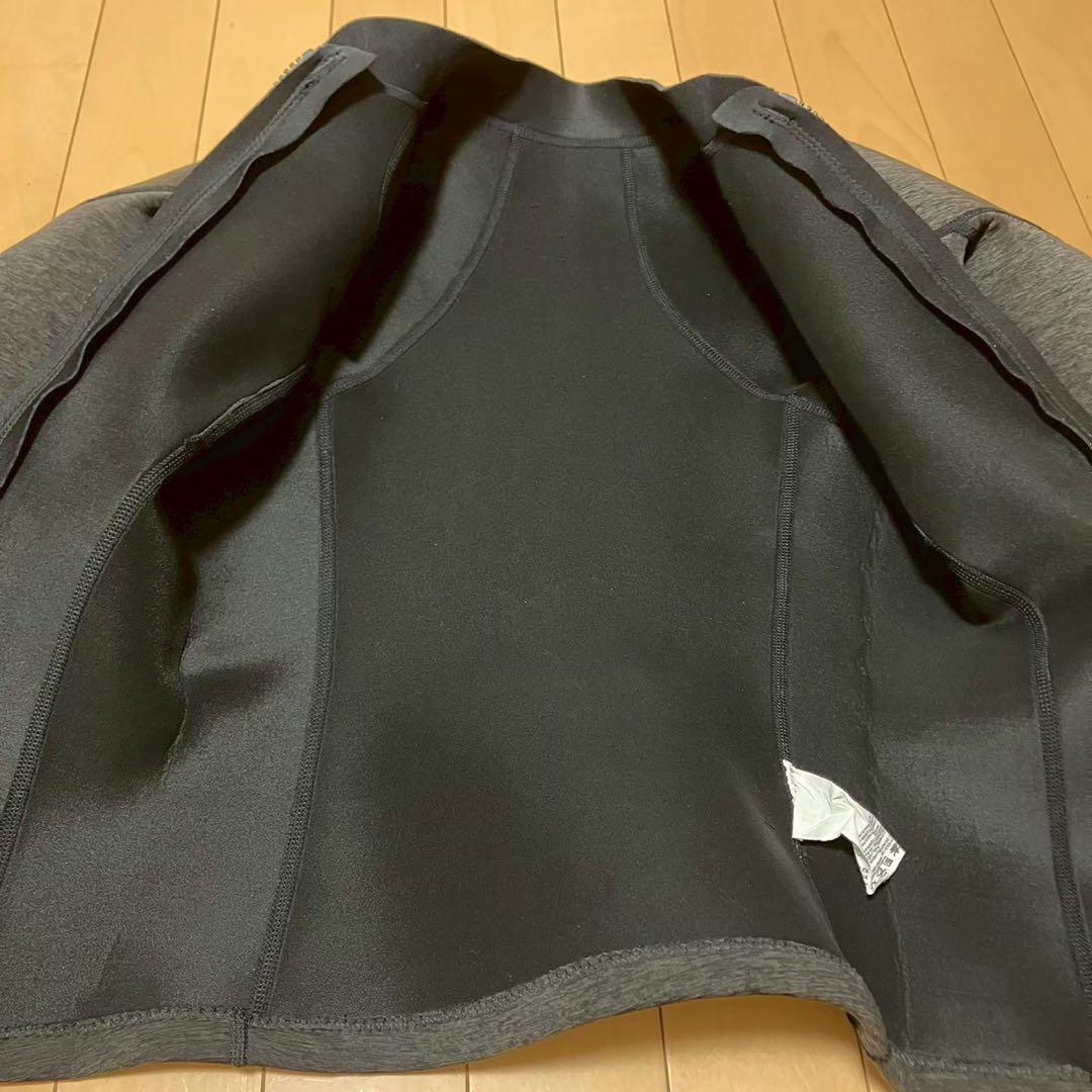 レディース 長袖タッパー フロントジップ ウェットスーツ タッパー ダークグレー