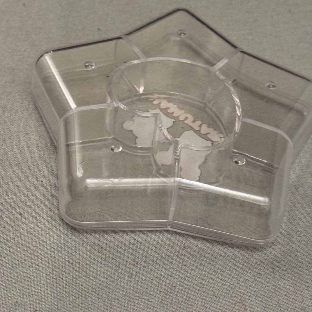 とっとこハム太郎星形クリアボックス透明ケース小物入れりぼんちゃん平成
