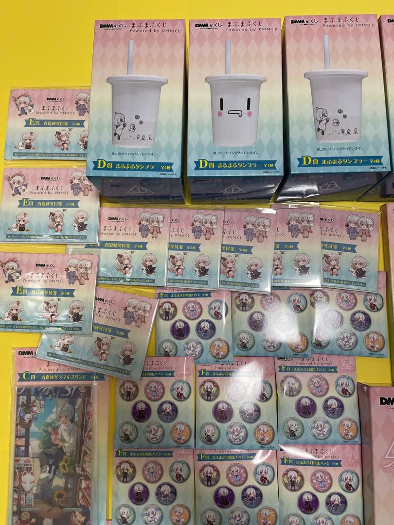 まふまふ DMM くじ 缶バッジ ライト アクリルボード タンブラー スタンド