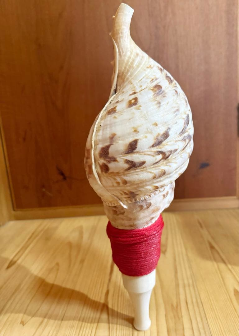 特大修験道法螺貝42㎝　山伏　密教　魔除け　熊よけ❣️ホラガイ　ほら貝