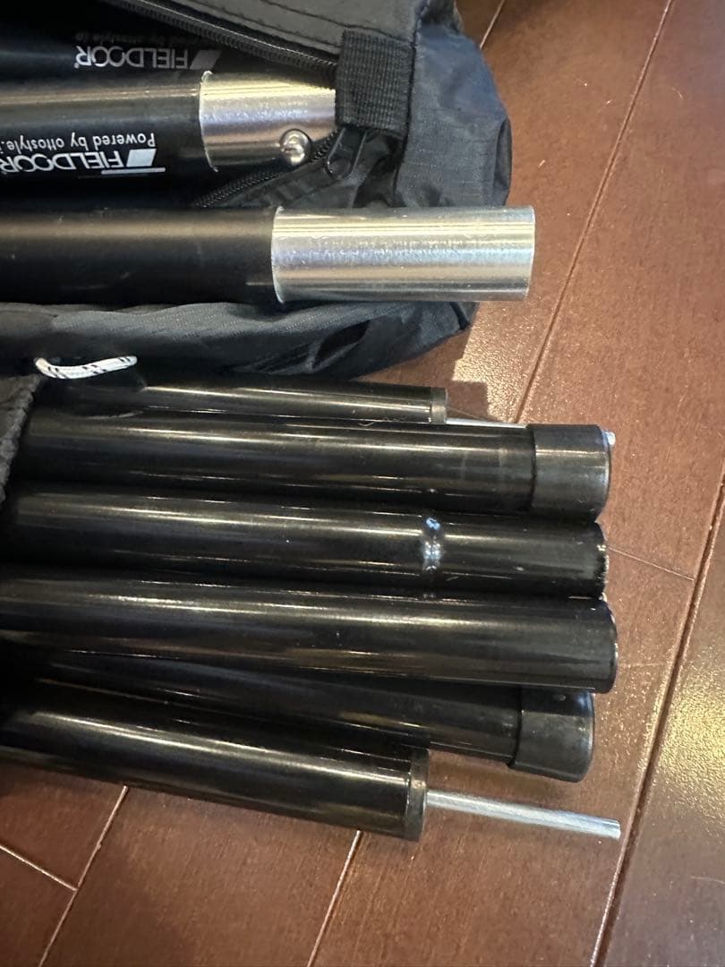 FIELDOOR 大型　ヘキサタープT/C ポリコットン カーキ　ポールセット