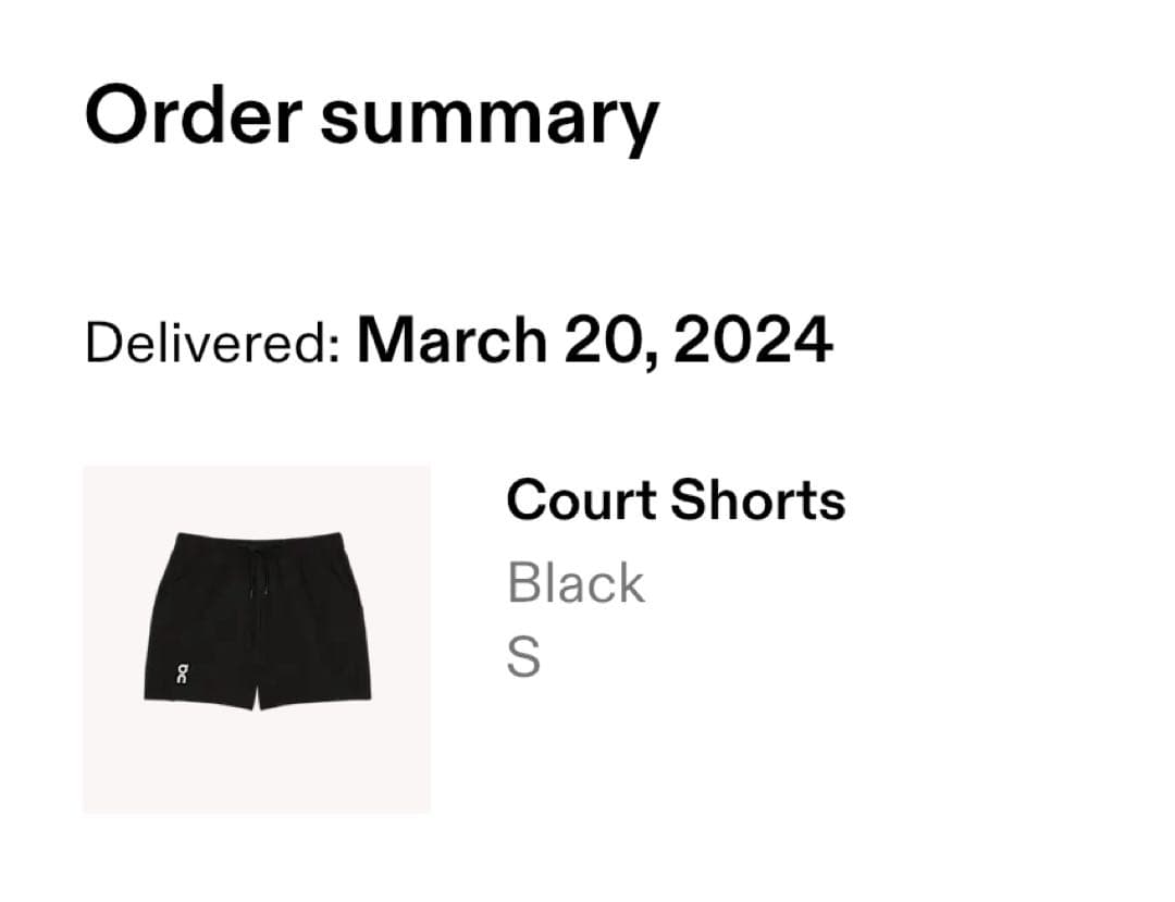 On court shorts テニス用 USサイズS
