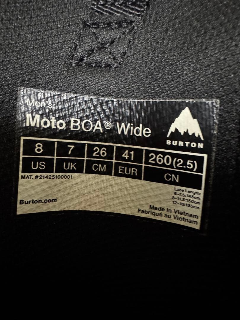 24-25 BURTON MOTO BOA WIDE スノーボードブーツ