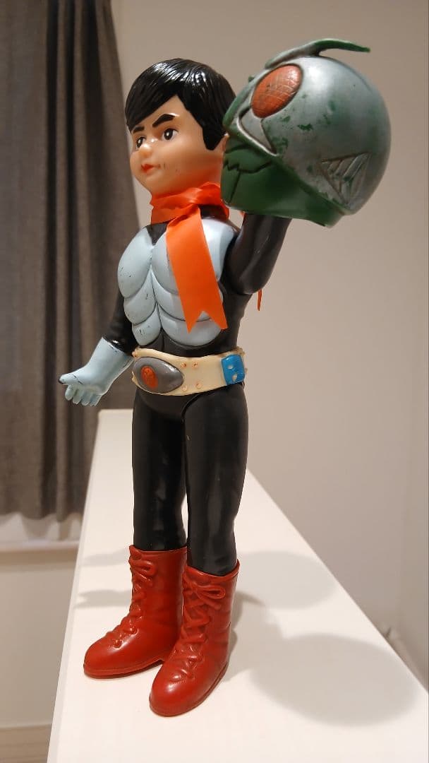 当時物　旧バンダイ　仮面ライダー　面取れ　マスク取れ　BANDAI