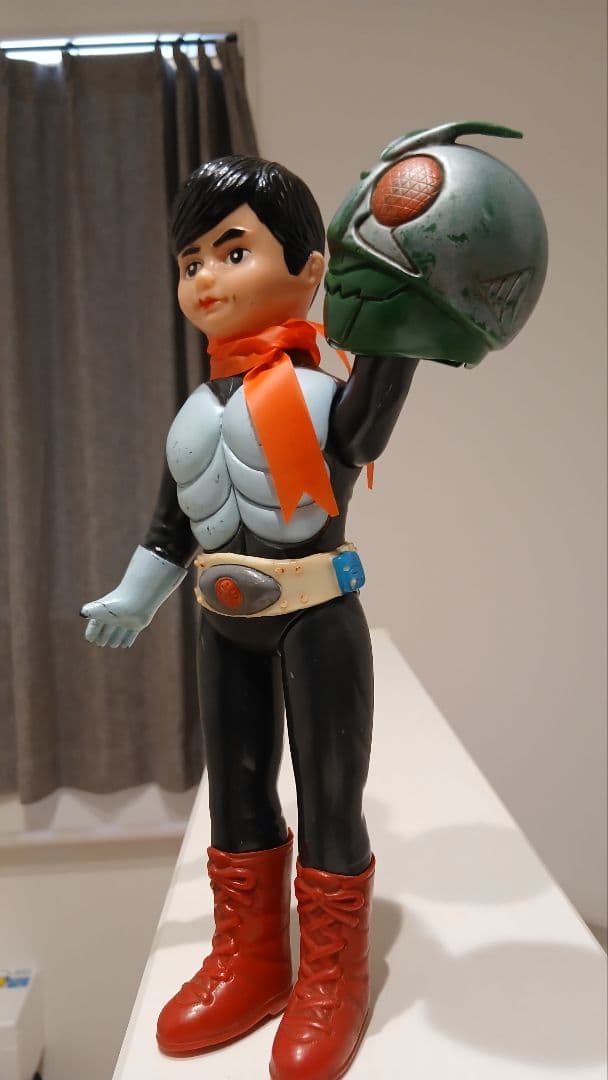 当時物　旧バンダイ　仮面ライダー　面取れ　マスク取れ　BANDAI