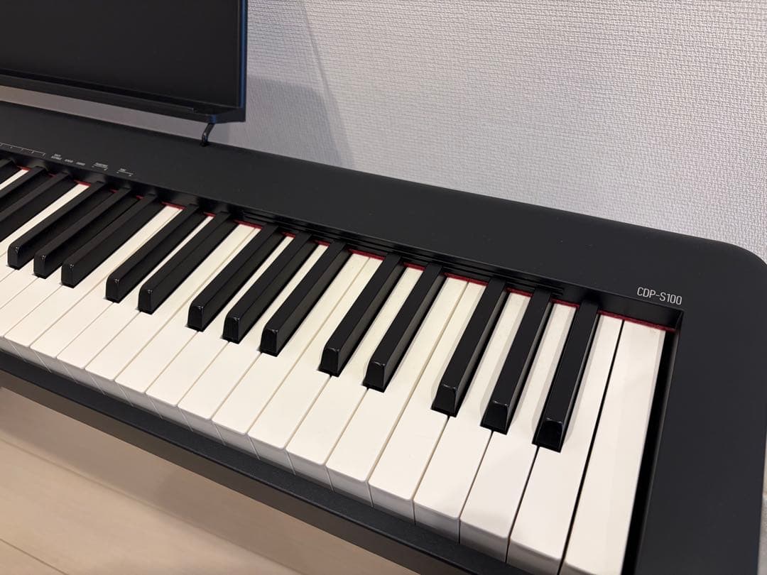 CDP-S100 ブラック 電子ピアノ 純正スタンド付き