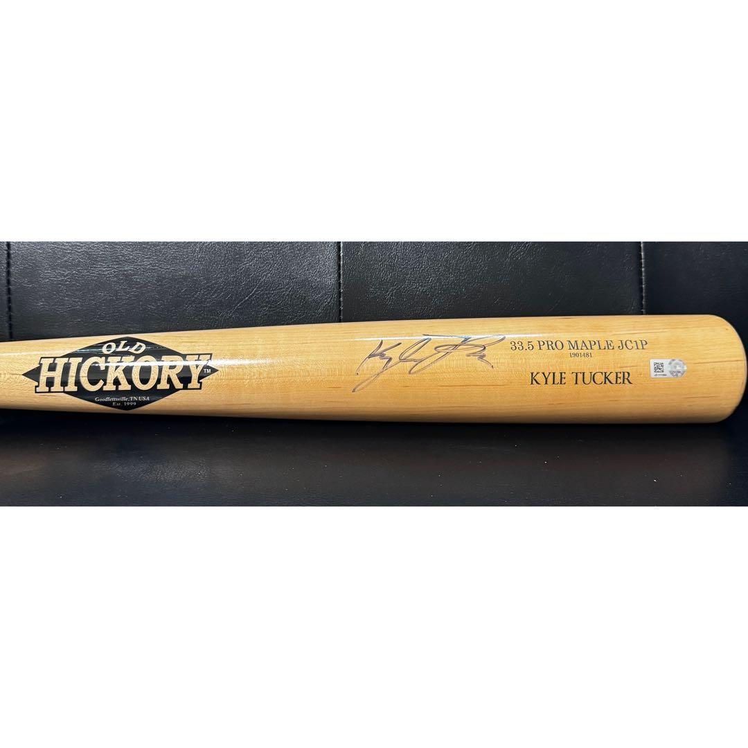 カイル タッカー 直筆サイン バット MLB ホログラム Old Hickory