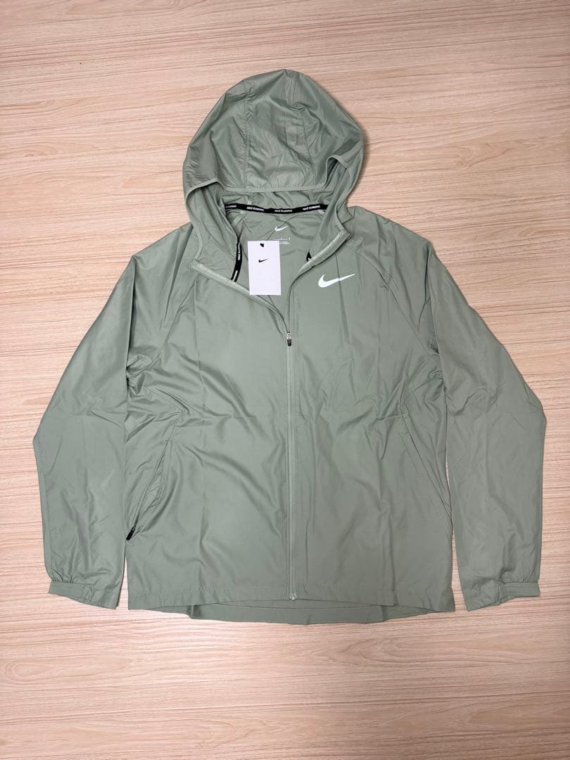 [新品] NIKE ナイキ　ランニングジャケット　パーカー　Lサイズ　グリーン