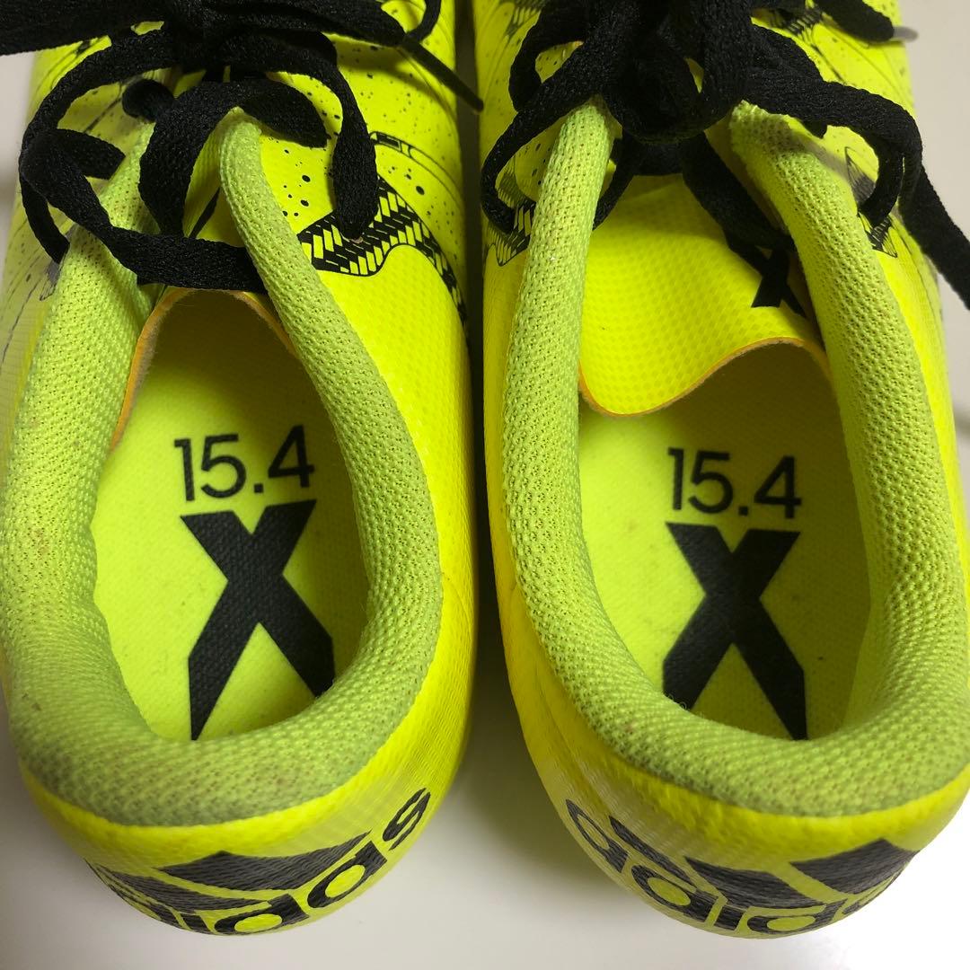 adidas X 15.4 フットサルシューズ イエロー 15.4