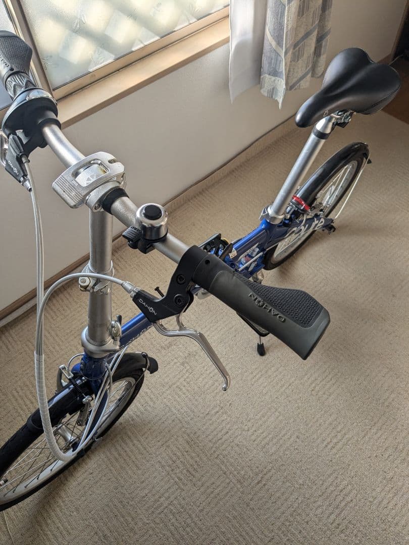 お盆発送DAHON route 折りたたみ自転車 青　美品中古　室内保管