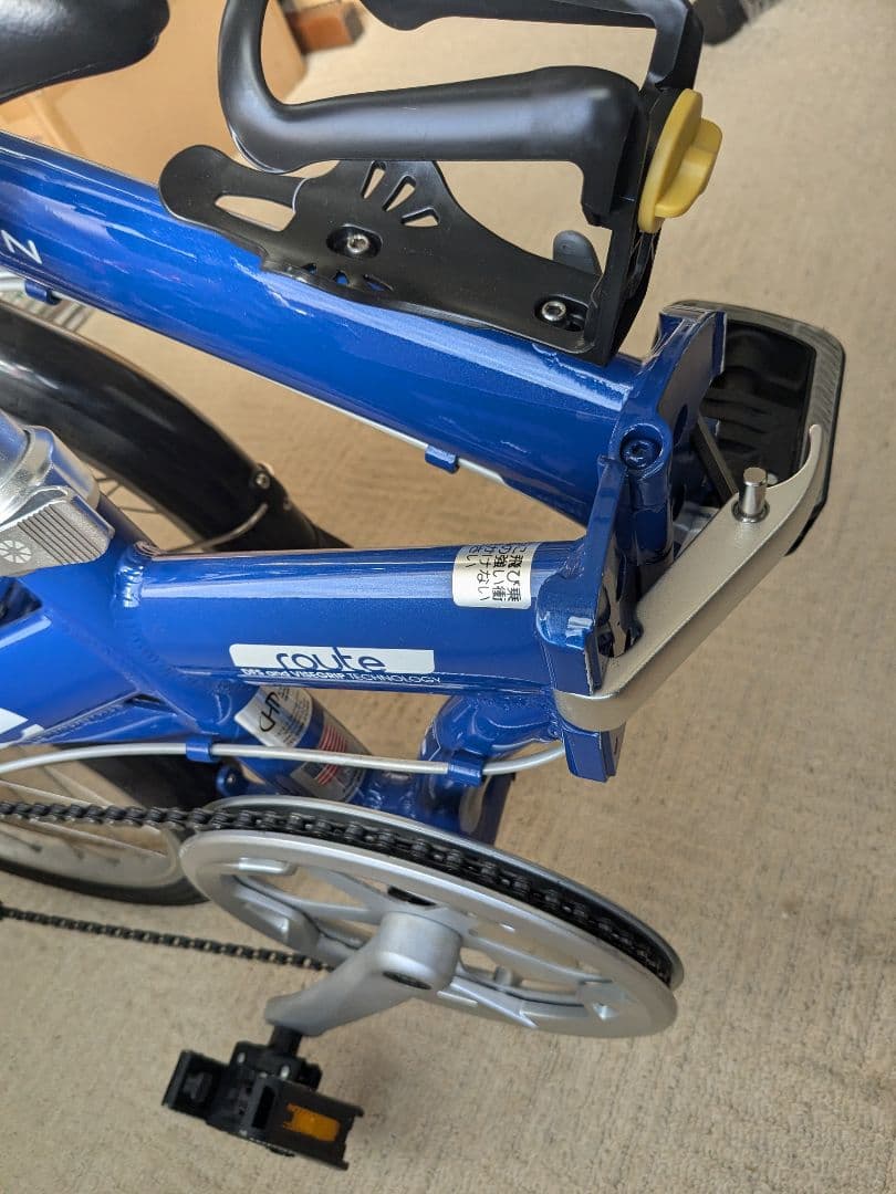 お盆発送DAHON route 折りたたみ自転車 青　美品中古　室内保管