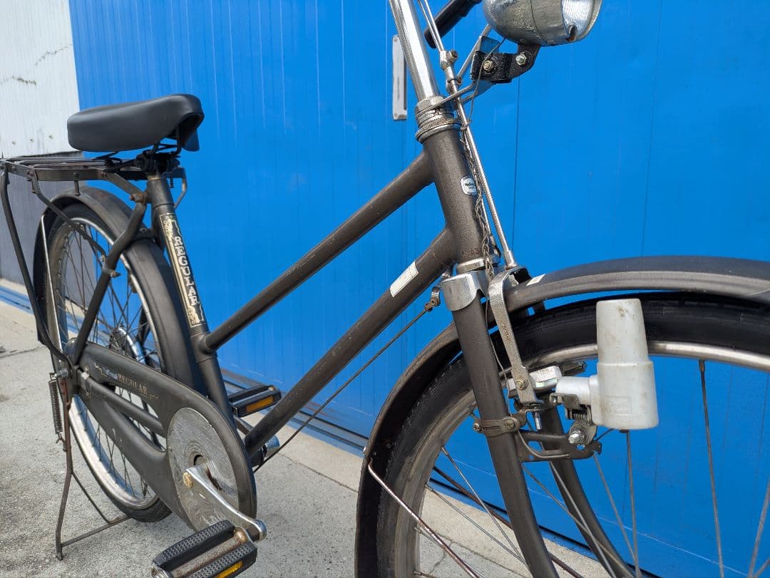 ナショナル　実用車　昭和　レトロ　自転車 ロッドブレーキ　ビンテージ