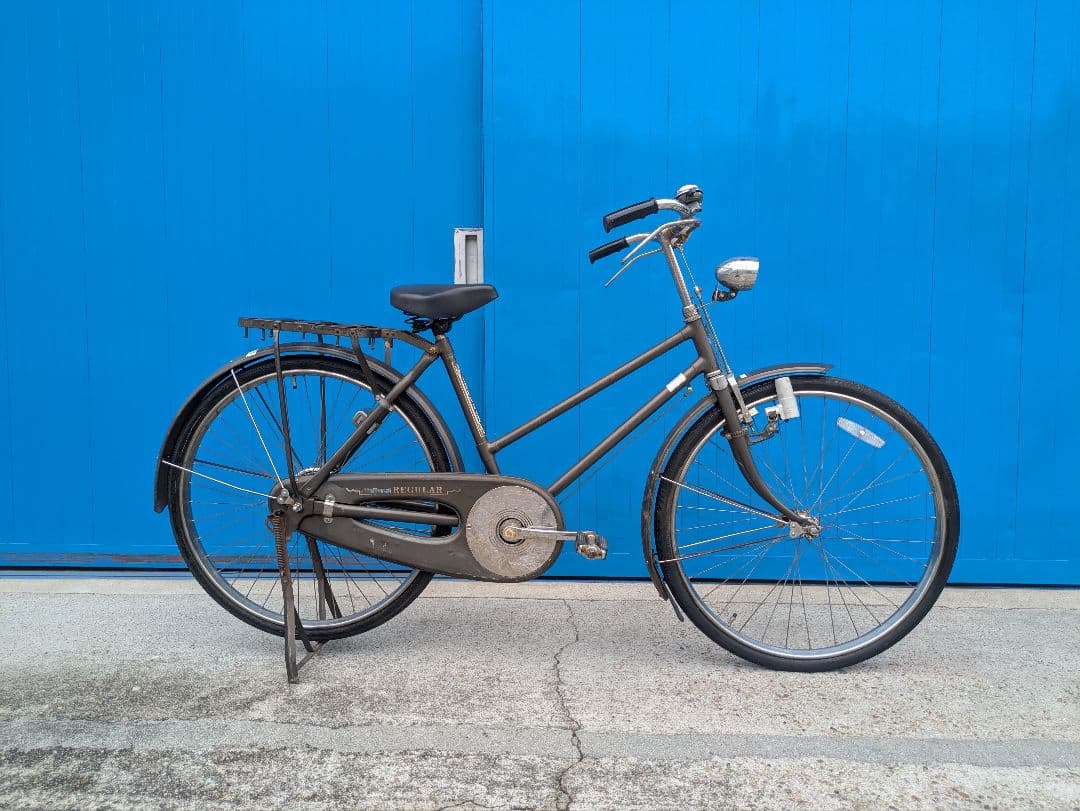 ナショナル　実用車　昭和　レトロ　自転車 ロッドブレーキ　ビンテージ