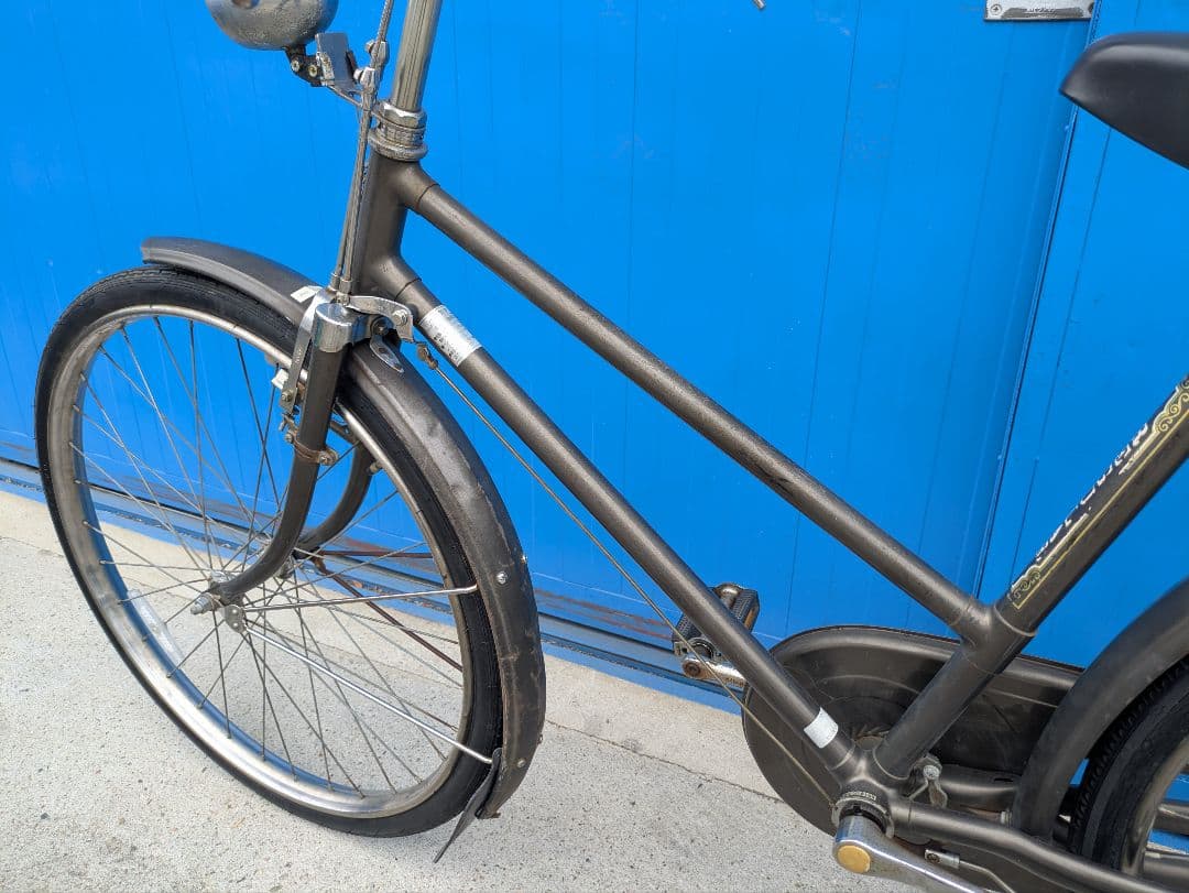 ナショナル　実用車　昭和　レトロ　自転車 ロッドブレーキ　ビンテージ