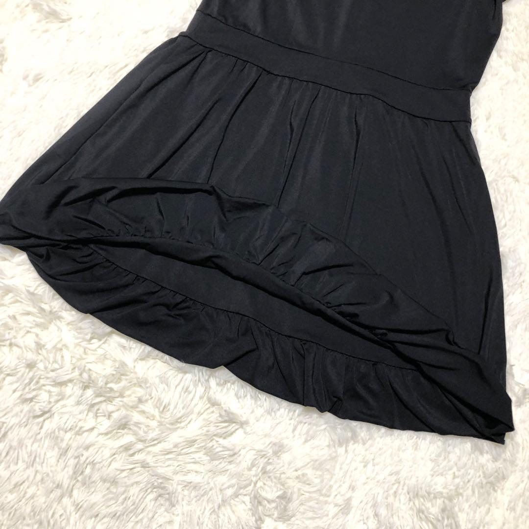 【美品】ナイキゴルフ フリルワンピース ストレッチ ブラック L