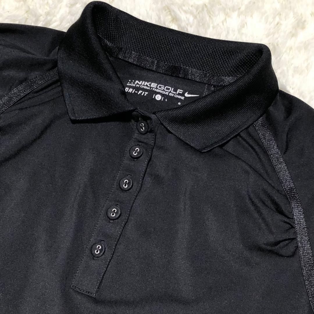 【美品】ナイキゴルフ フリルワンピース ストレッチ ブラック L