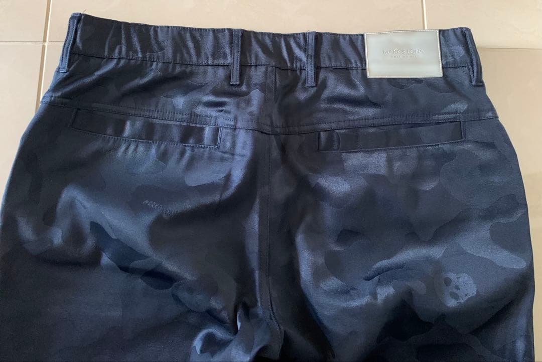 美品　MARK & LONA マークアンドロナパンツ ゴルフ カモ　スカル