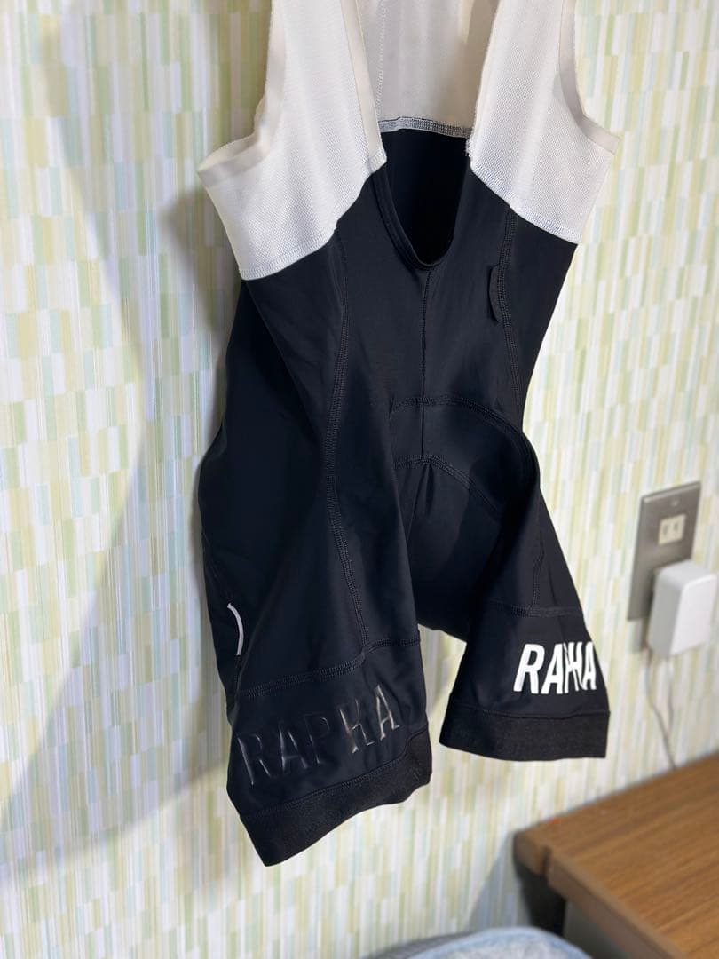 RAPHA Pro teamビブショーツ　ホワイト/ブラック Sサイズ