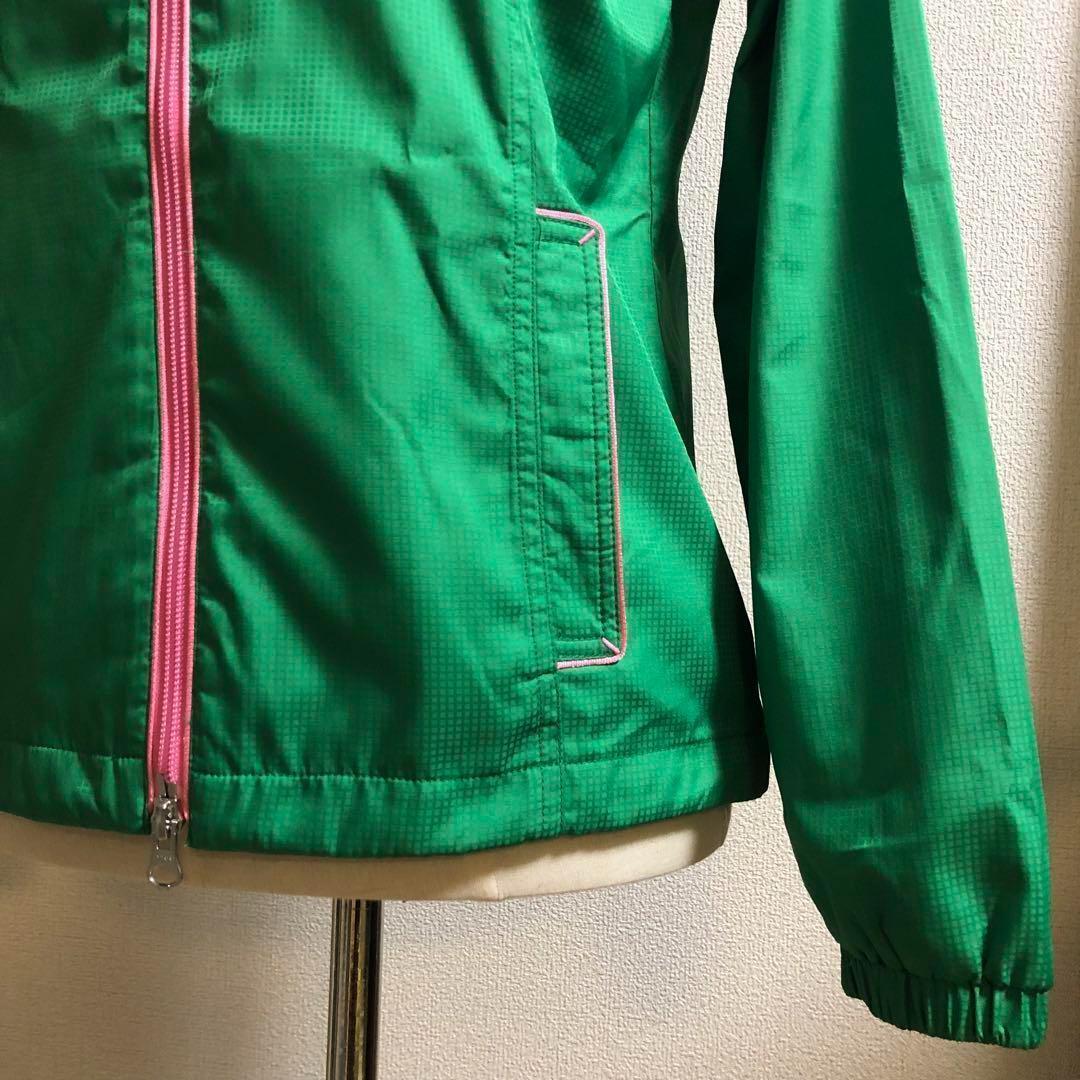 アディダスゴルフ★2way ダブルジップ ジャケット グリーン Mサイズ