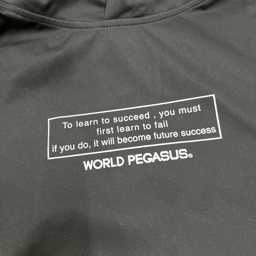 Worldpegasus 防風ニットフーデットパーカー　プルオーバー　黒L 新品