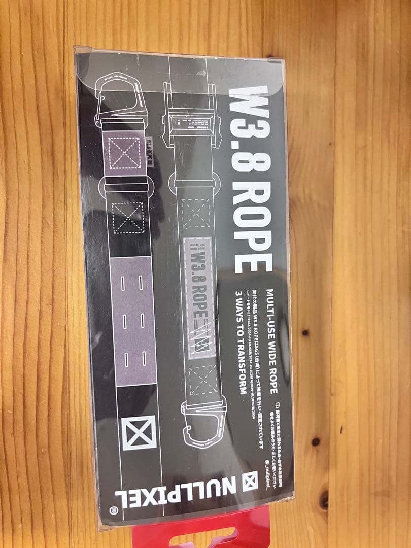 nullpixel / W3.8 ROPE マルチユースワイドロープ /未使用品