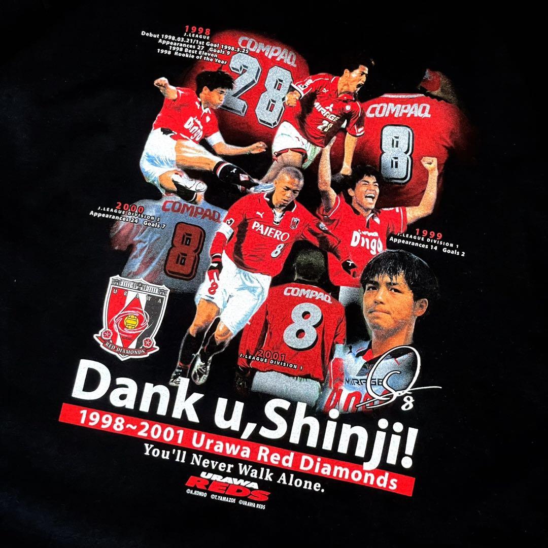 【入手困難】2001 浦和レッズ 小野伸二 記念Tシャツ GILDAN