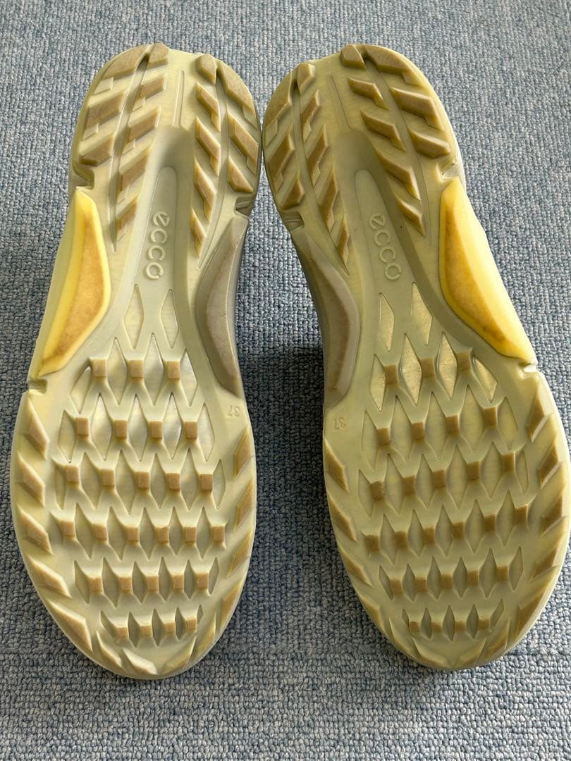 ecco エコー　ベージュ レーデイスゴルフシューズ