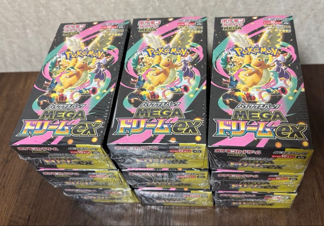 シュリンク付きポケモンカードゲームMEGAドリームex 9BOX