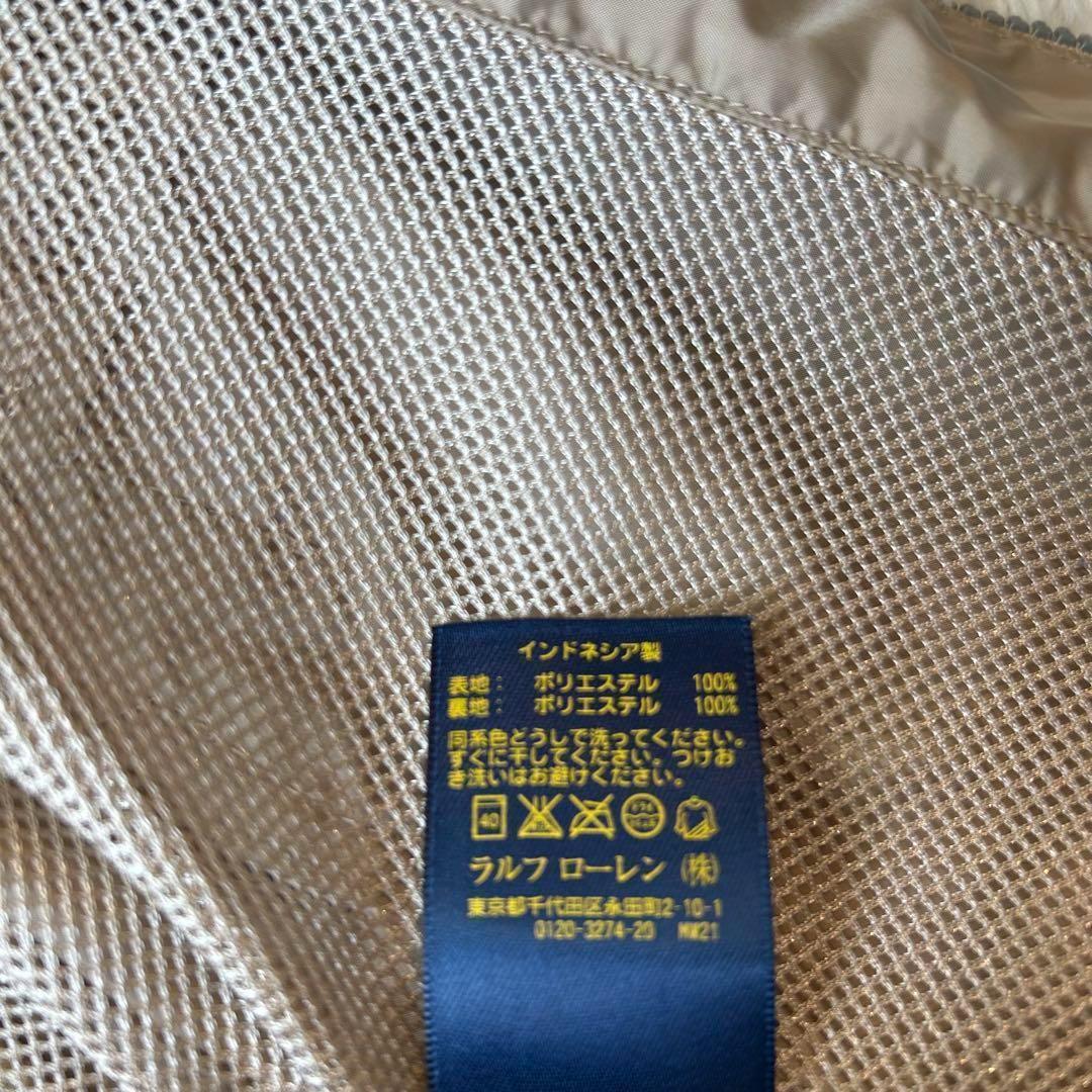 ラルフローレン ナイロンジップベスト ベージュ ポロゴルフ