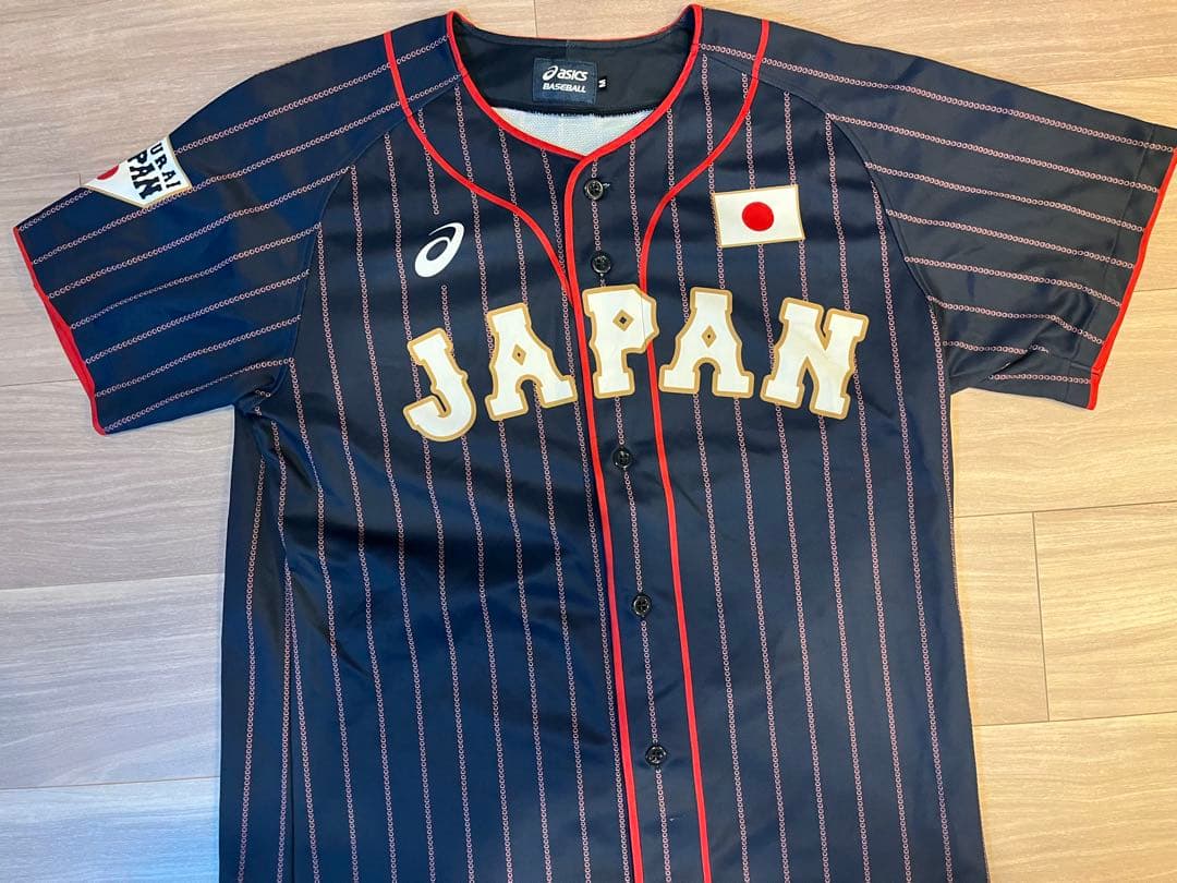 侍ジャパン 菊池涼介 広島カープ WBC レプリカユニフォーム ビジター 中古