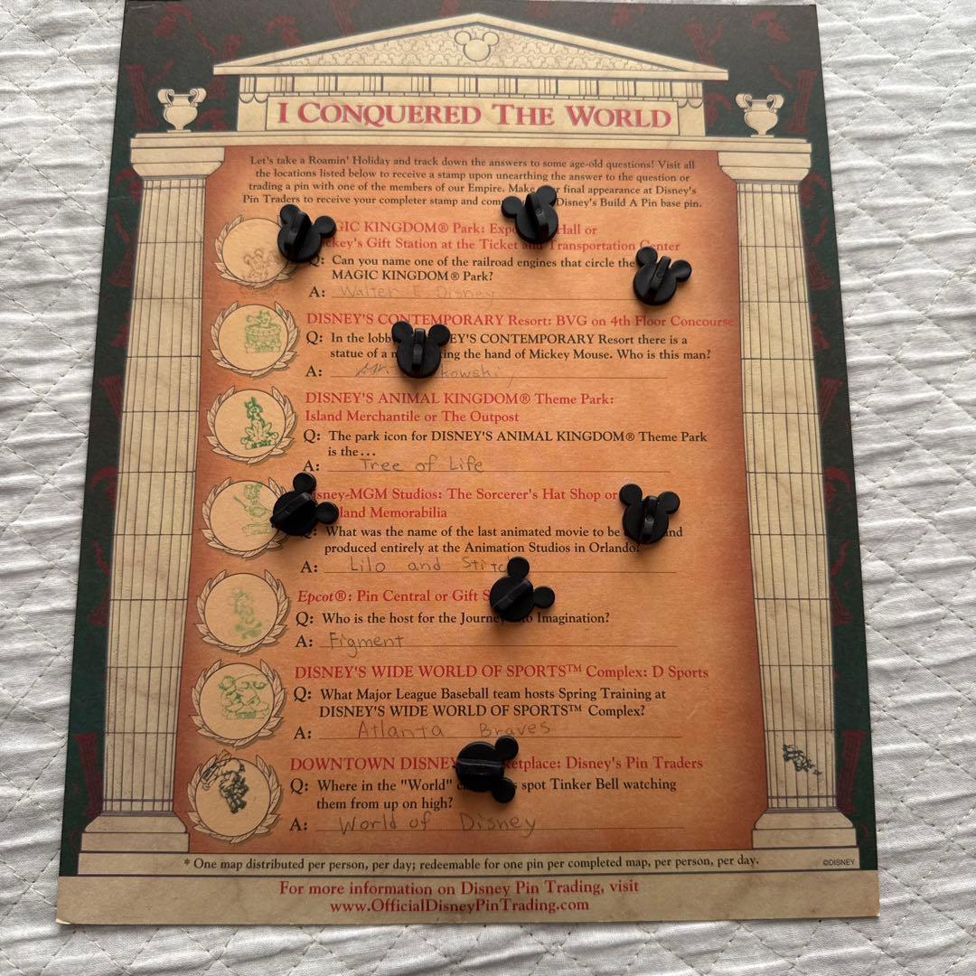 【WDW】ディズニーワールド ピンバッジコレクション