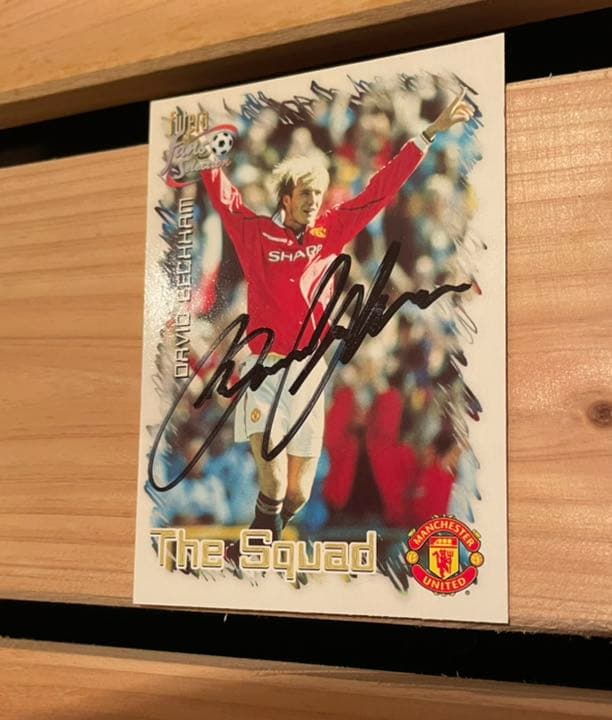 futera David Beckham 直筆サインカード ベッカム