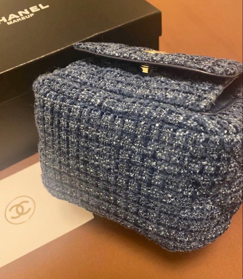 【新品未使用】 CHANEL ツイード ブルー バックパック 美容液 おまけつき