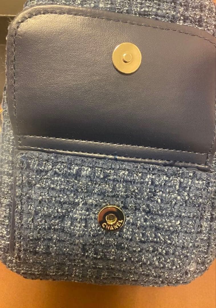 【新品未使用】 CHANEL ツイード ブルー バックパック 美容液 おまけつき