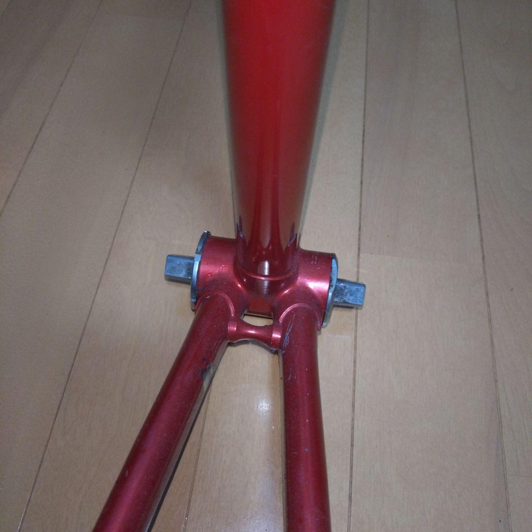 Panasonic 競輪　NJS認定　ピストフレーム　レッド
