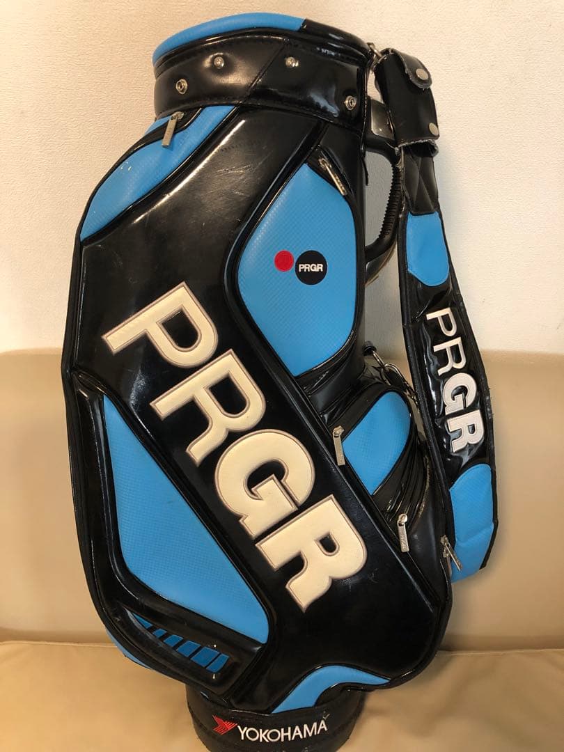 【送料込み】廃盤希少品　PRGR キャディバッグ ゴルフバッグ　フード付き