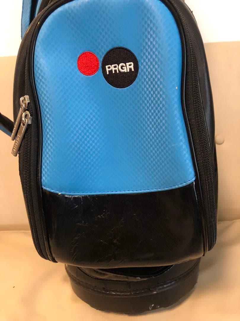 【送料込み】廃盤希少品　PRGR キャディバッグ ゴルフバッグ　フード付き