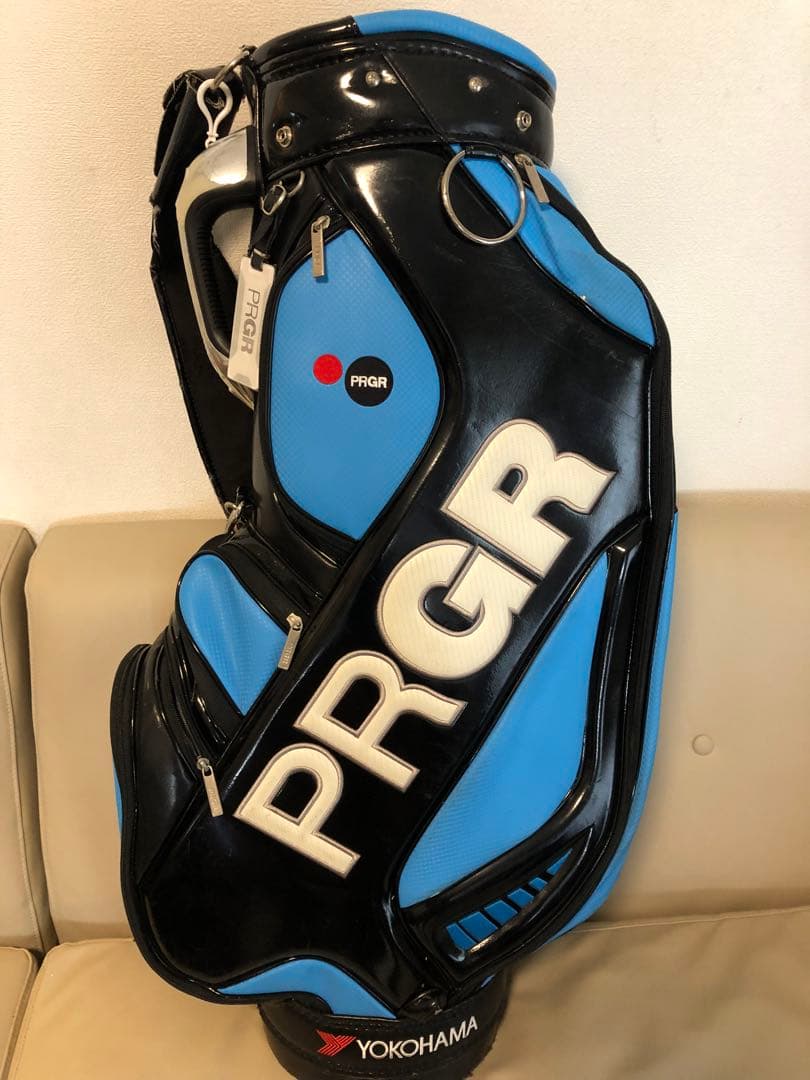 【送料込み】廃盤希少品　PRGR キャディバッグ ゴルフバッグ　フード付き