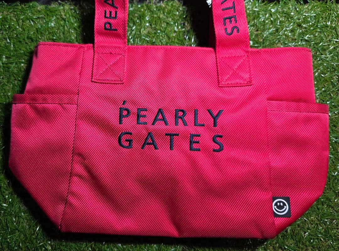 PEARLY GATES カートバッグ & ネームホルダー2点　ピンク 3品