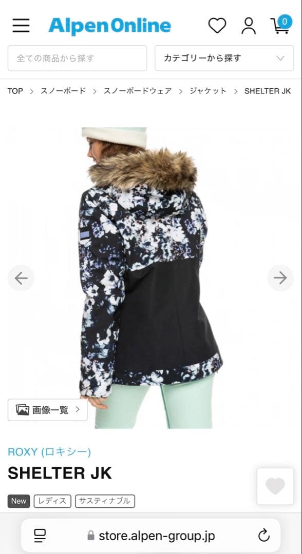 【最安値】ロキシー スノーボード ジャケット SHELTER JK ROXY