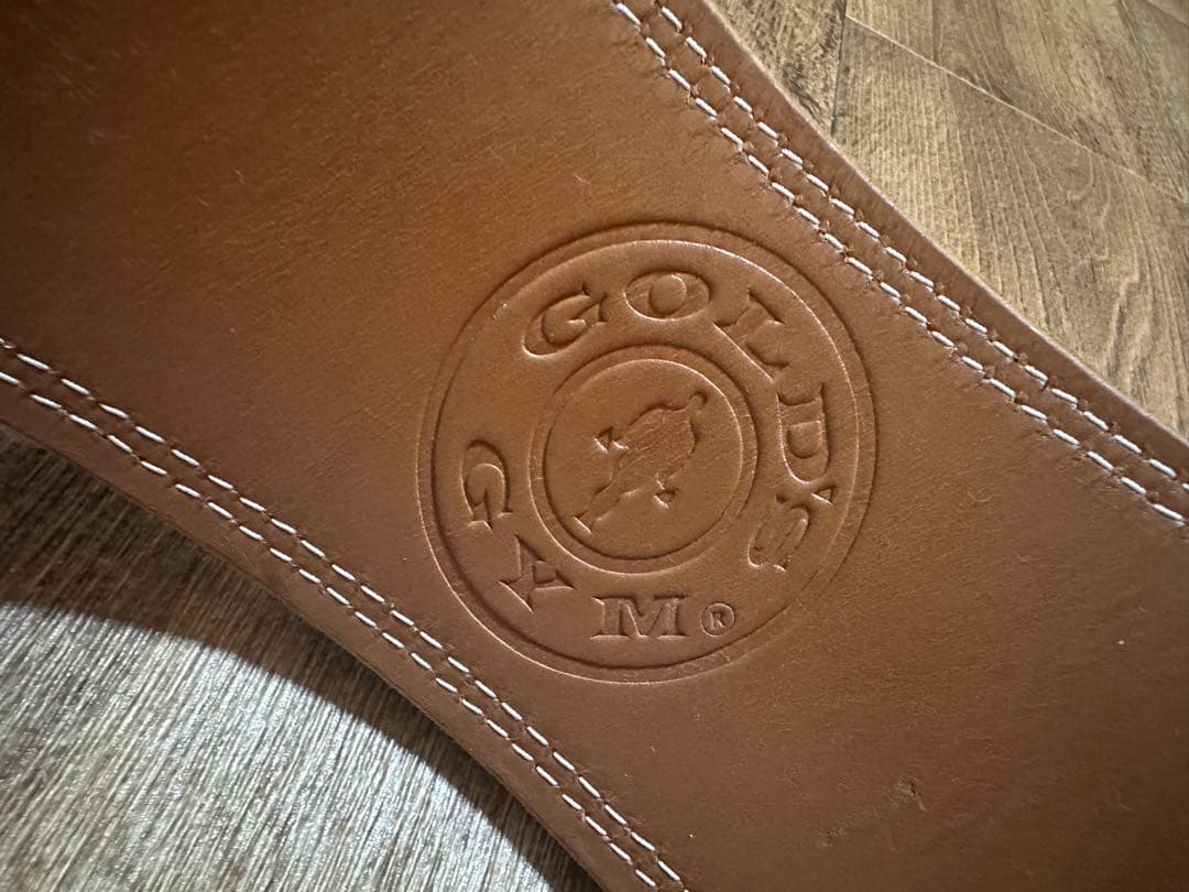 GOLD'S GYM ゴールドジム トレーニング レザーベルト S