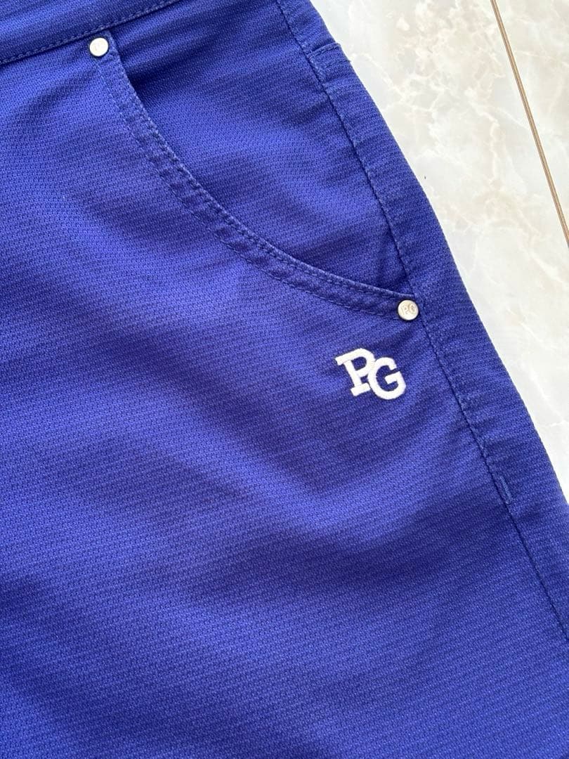 美品　PEARLY GATES ゴルフハーフパンツ　3 マリン　ブルー