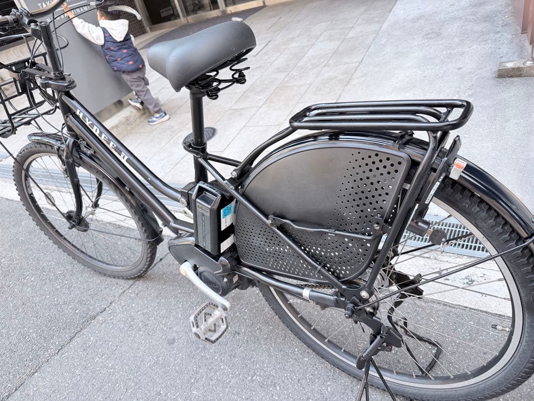 大阪府　ブリヂストン　HYDEE II 電動アシスト自転車 ブラック