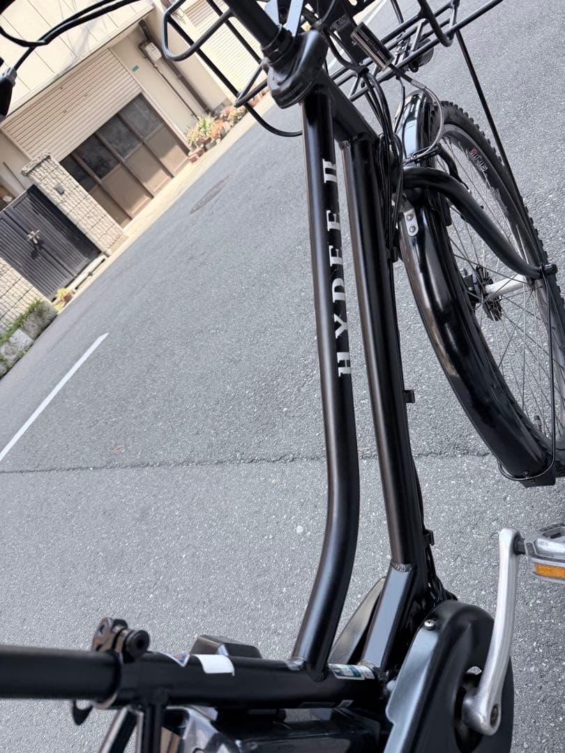 大阪府　ブリヂストン　HYDEE II 電動アシスト自転車 ブラック